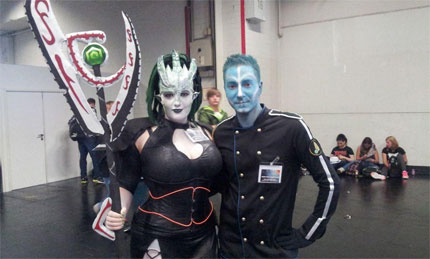 Soraz und Raltark im Bild Gamescom 2014 Cosplay